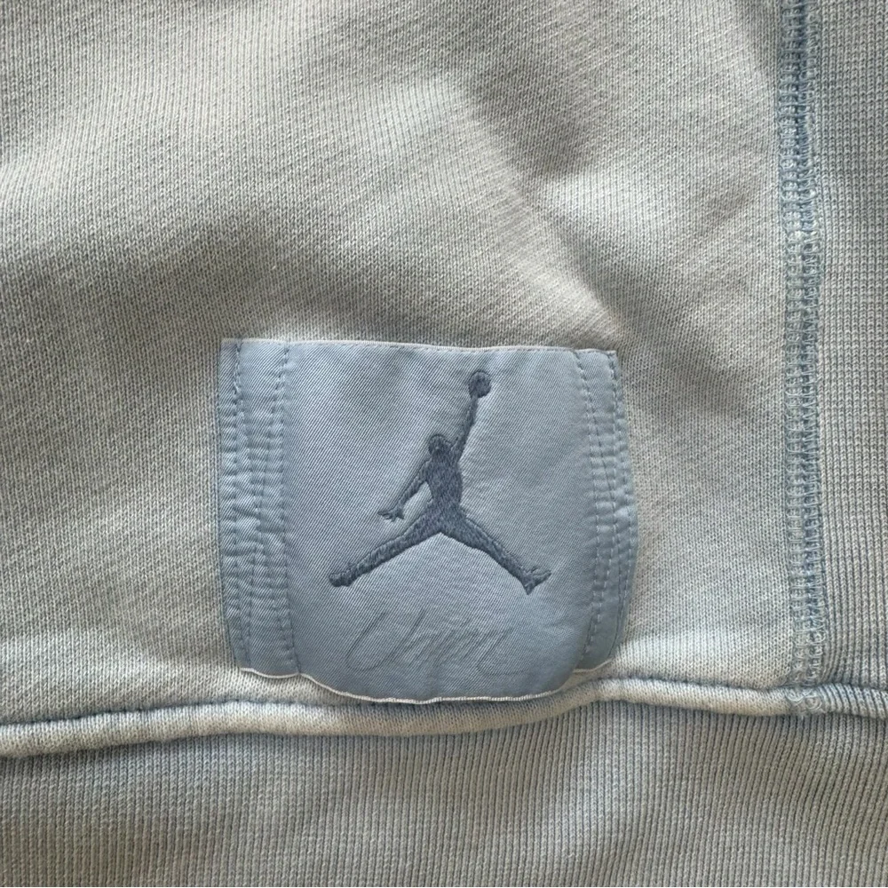 Vintage Nike Air‎ Jordan x Union Collab Psychic Blue distress Hoodie Men's XL